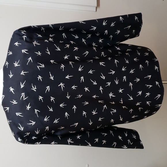 Vintage Via Sant Andrea Blue&white Blazer with shoulder Pads Size 10 - Picture 2 of 7